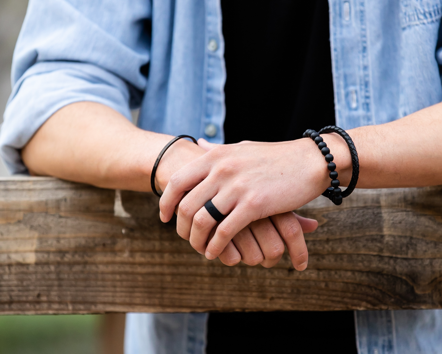 BROWN SILICONE RING