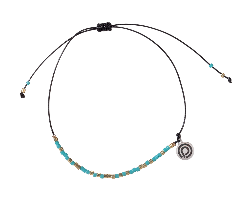 SEED BEAD BRACELET/ANKLET - TURQUOISE