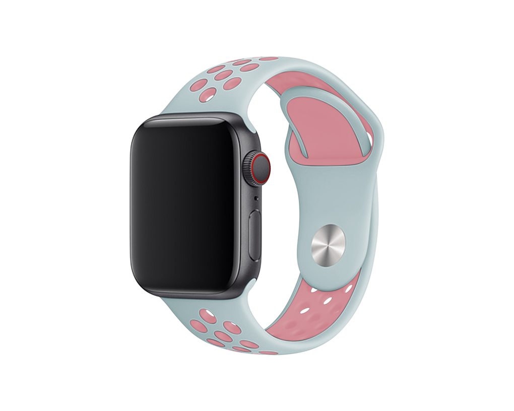 ATHLETIC APPLE WATCH BAND - MINT & ROSE