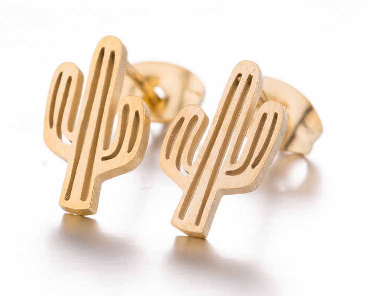 CACTUS EARRINGS SILVER