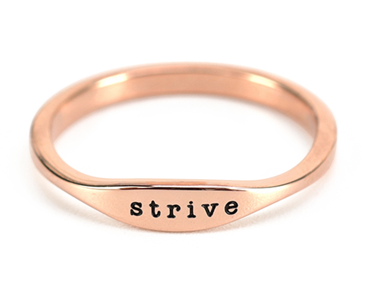 "STRIVE" RING - ROSE GOLD