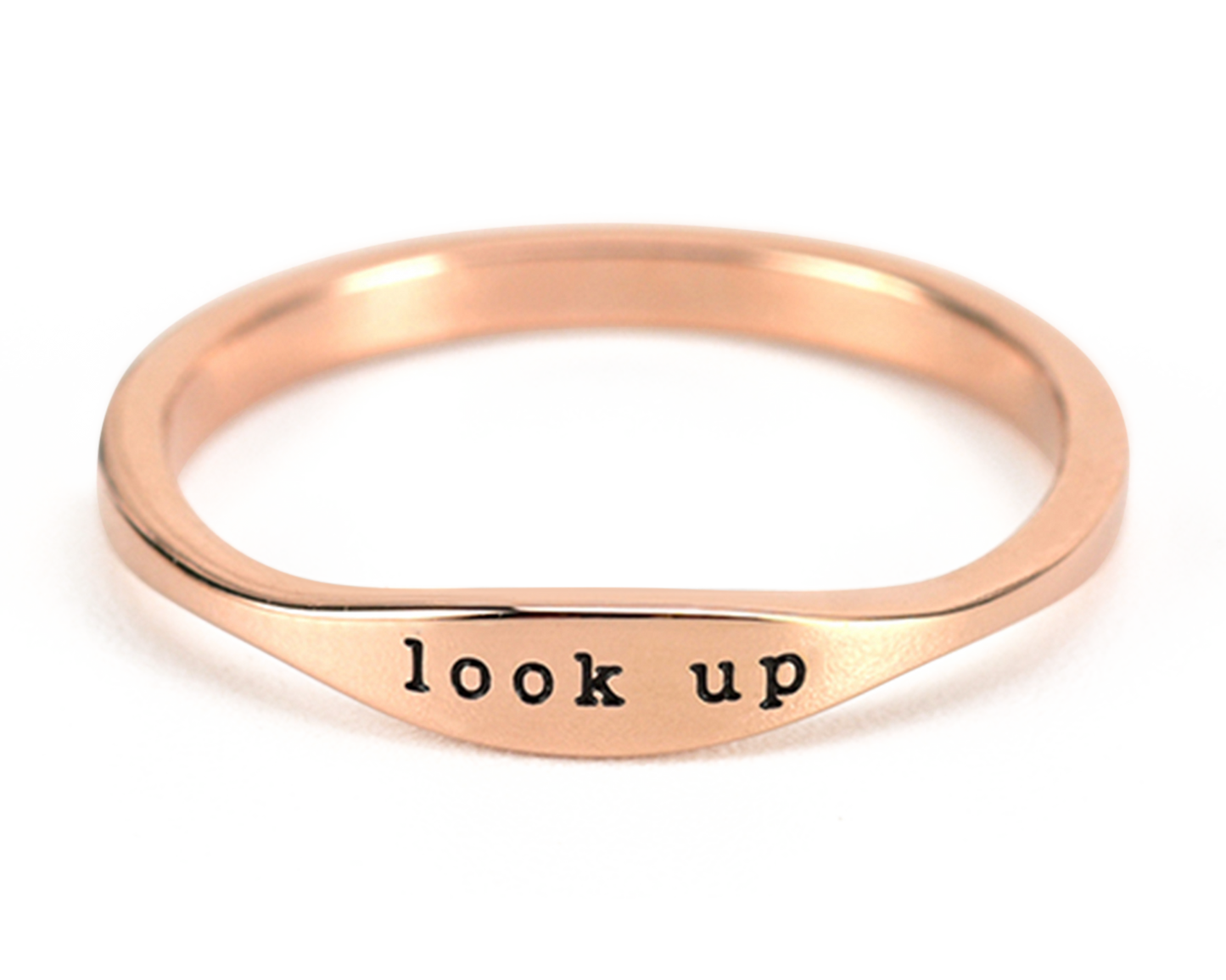 "LOOK UP" LIMITED EDITION THUMB RING - ROSE GOLD