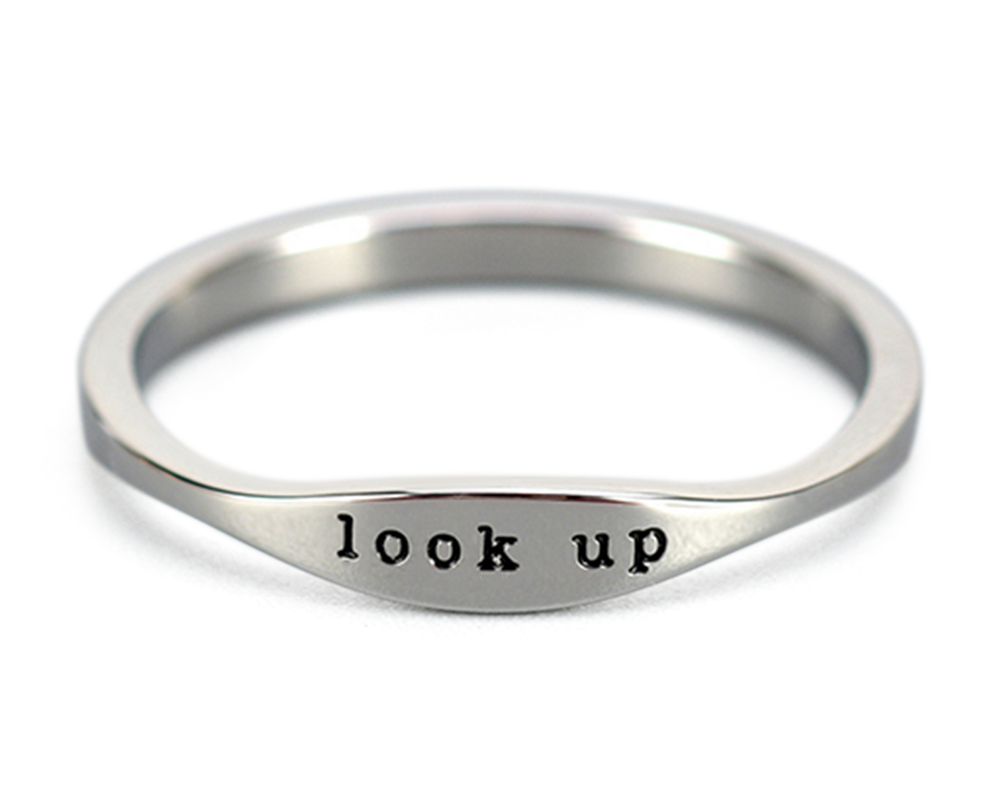 "LOOK UP" LIMITED EDITION THUMB RING - SILVER