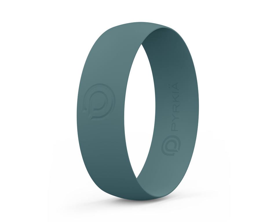 DUSTY TEAL SILICONE RING