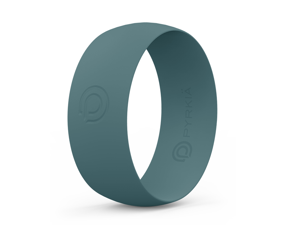 DUSTY TEAL SILICONE RING