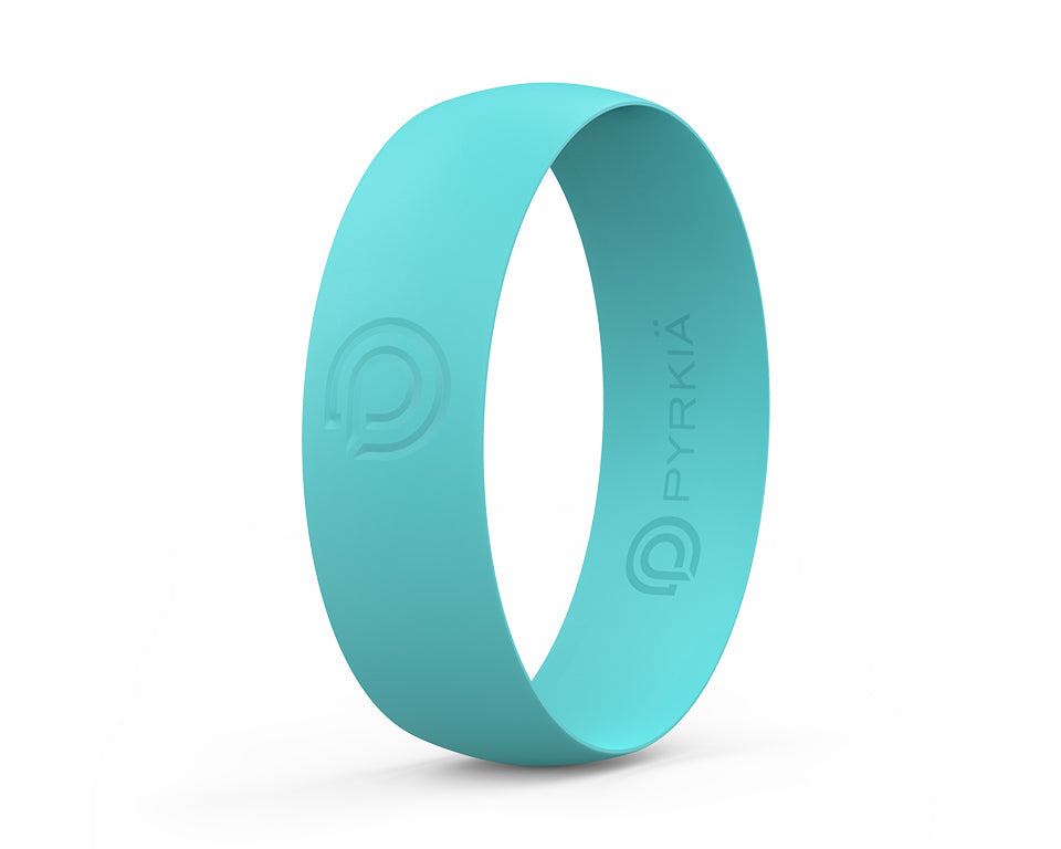 TURQUOISE SILICONE RING