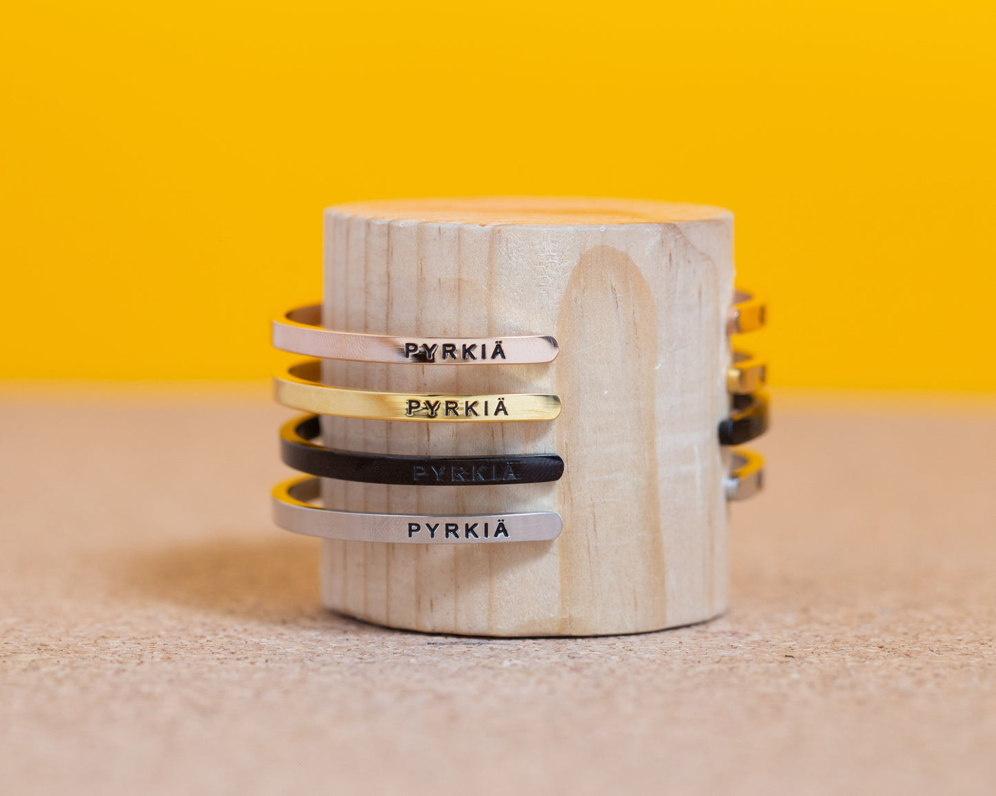 SKINNY CUFF - STRIVE FOR PROGRESS NOT PERFECTION (INSIDE)