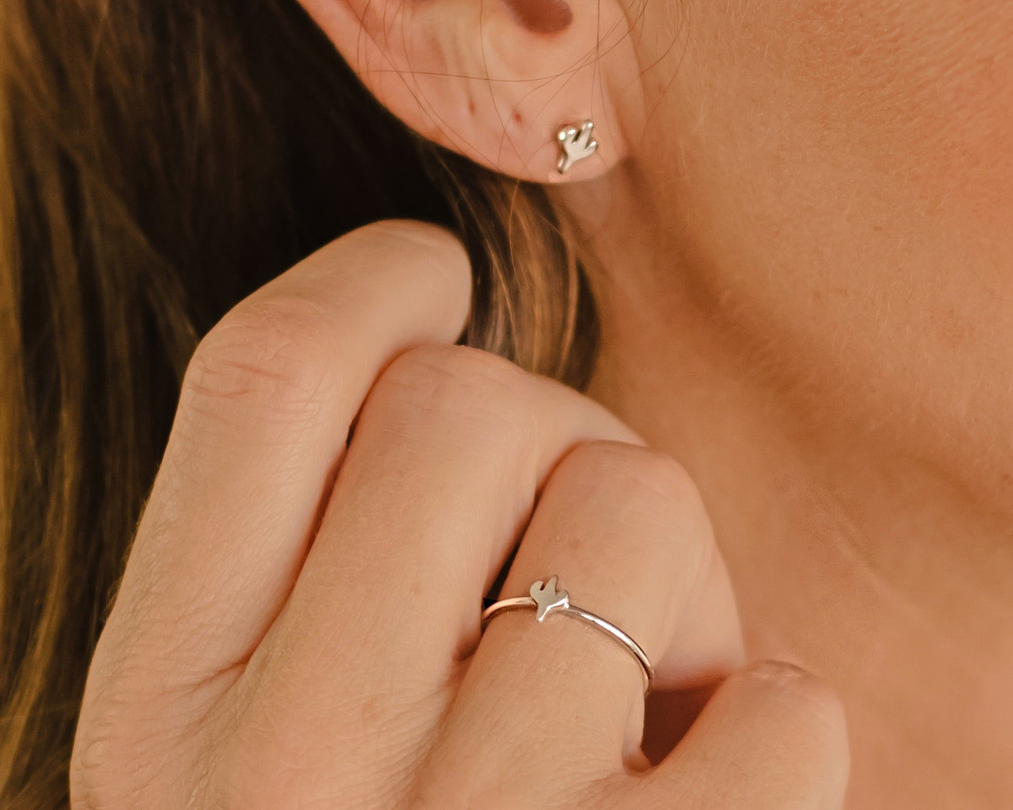 CACTUS RING STERLING SILVER