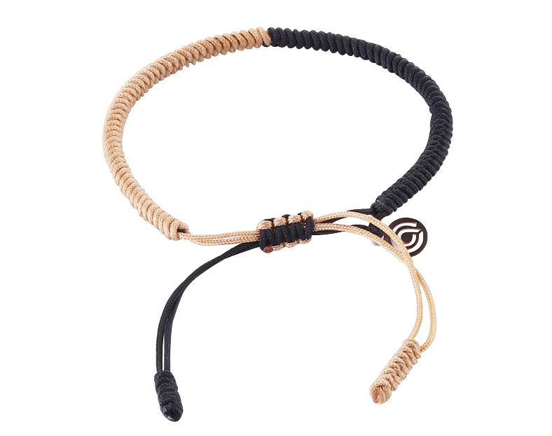 LUCKY ROPE BRACELET - GOLD & BLACK