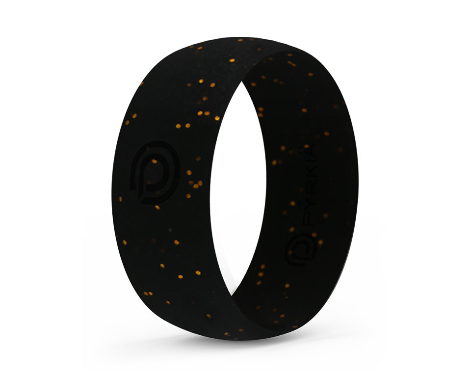 NIGHT STAR GOLD SILICONE RING