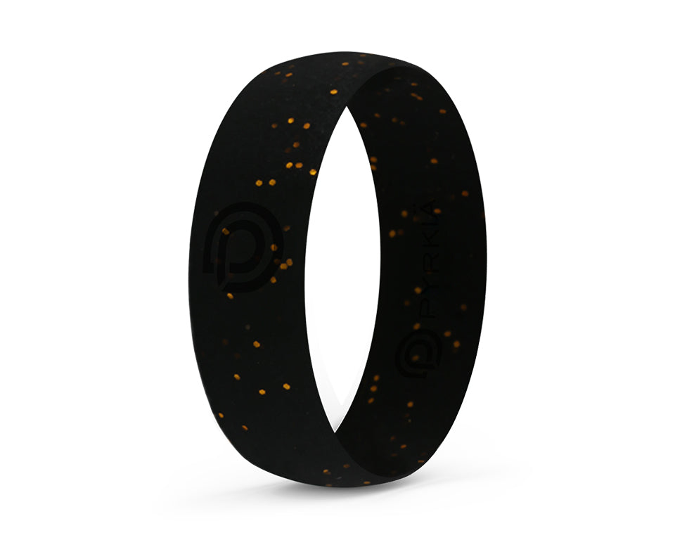 NIGHT STAR GOLD SILICONE RING