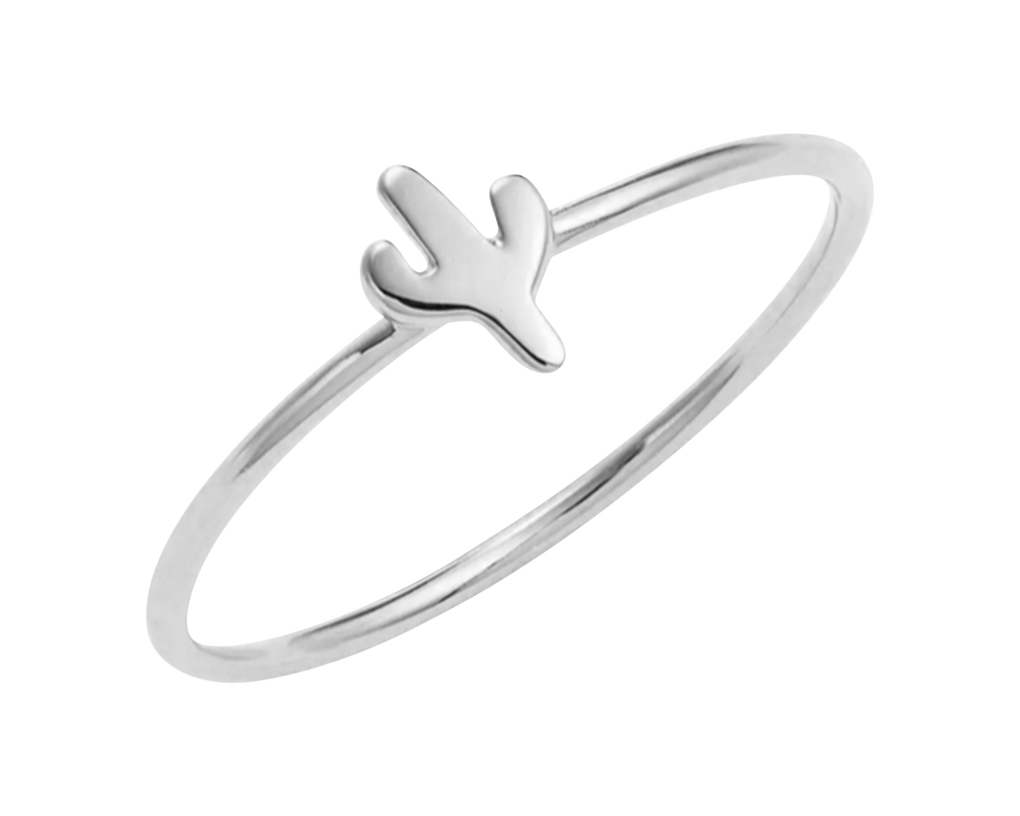 Sterling silver cactus ring deals