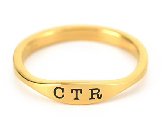 "CTR" RING - GOLD