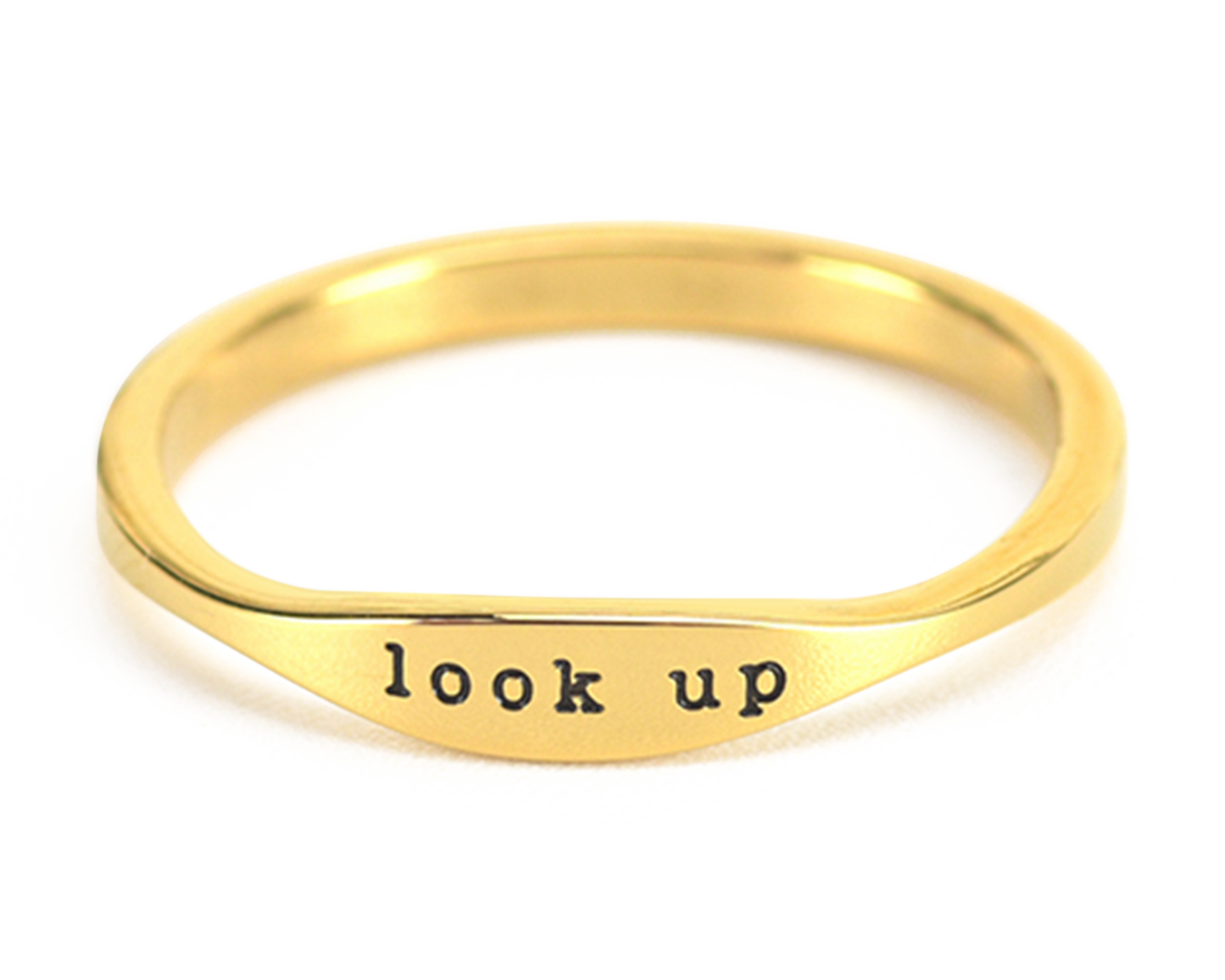 "LOOK UP" LIMITED EDITION THUMB RING - GOLD