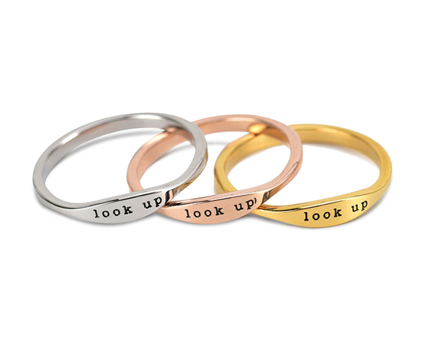 "LOOK UP" LIMITED EDITION THUMB RING - GOLD