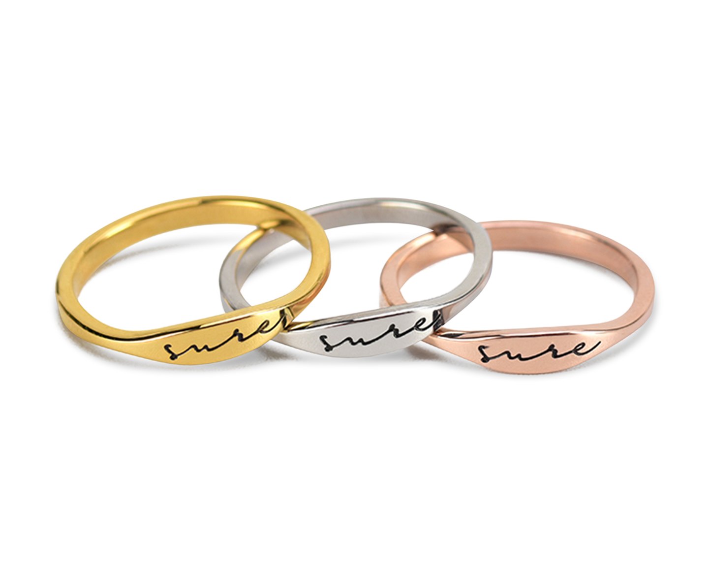 "SURE" RING - BROOKE ENCE SIGNATURE - SILVER