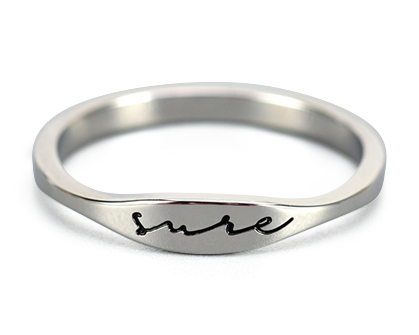 "SURE" RING - BROOKE ENCE SIGNATURE - SILVER