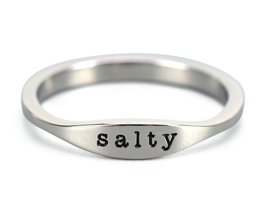 "SALTY" RING - SILVER