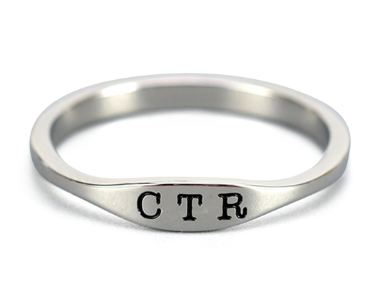 "CTR" RING - SILVER