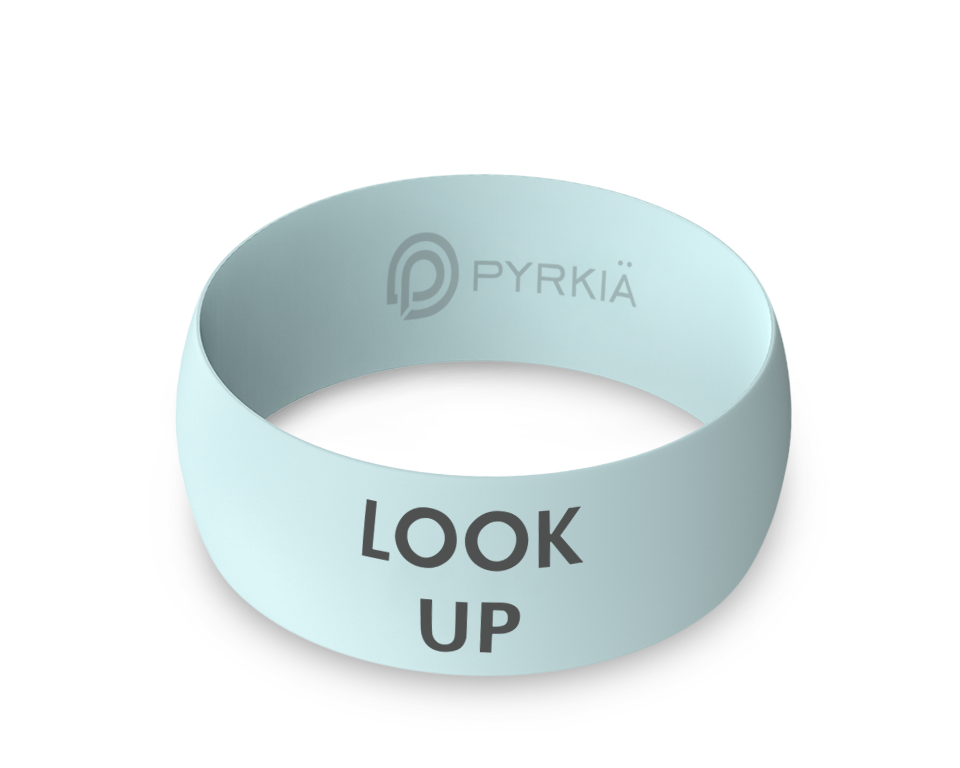 "LOOK UP" LIMITED EDITION SILICONE THUMB RING - MINT