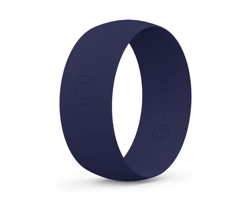 NAVY SILICONE RING