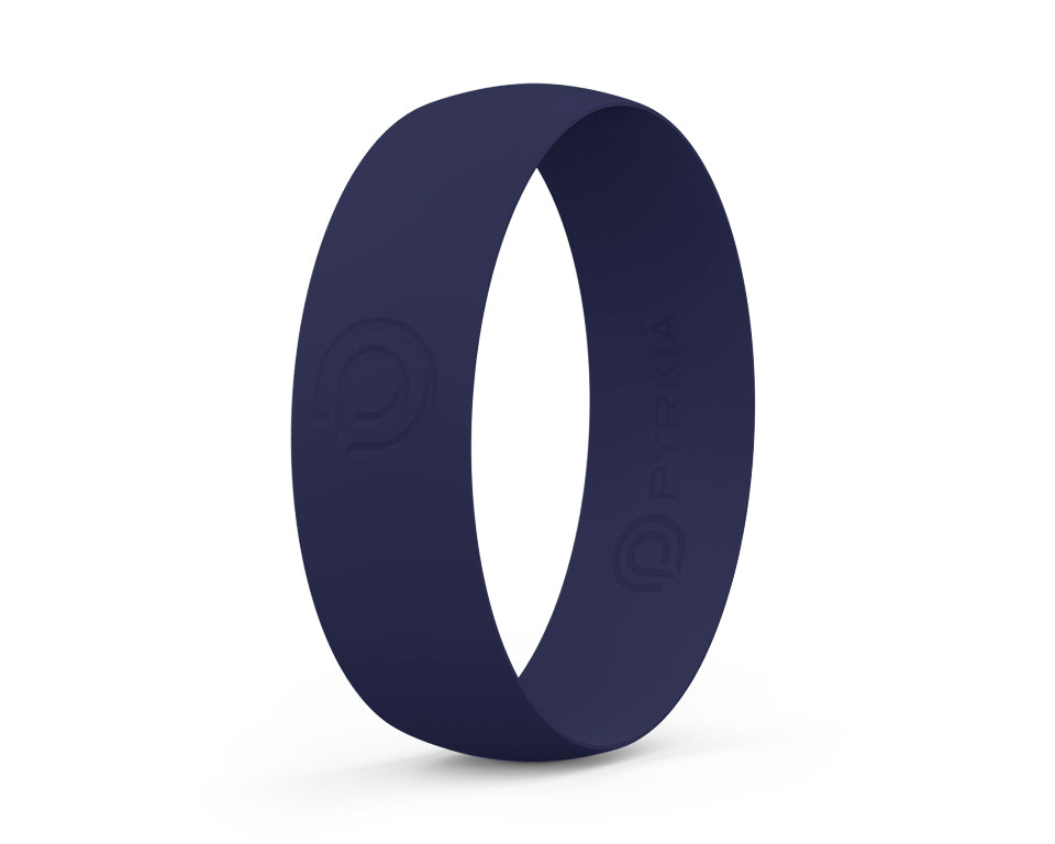 NAVY SILICONE RING