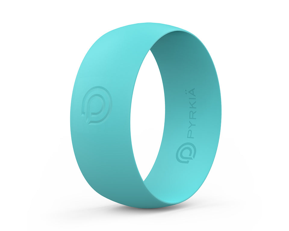 TURQUOISE SILICONE RING