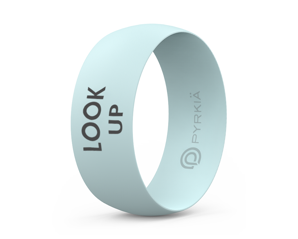 "LOOK UP" LIMITED EDITION SILICONE THUMB RING - MINT