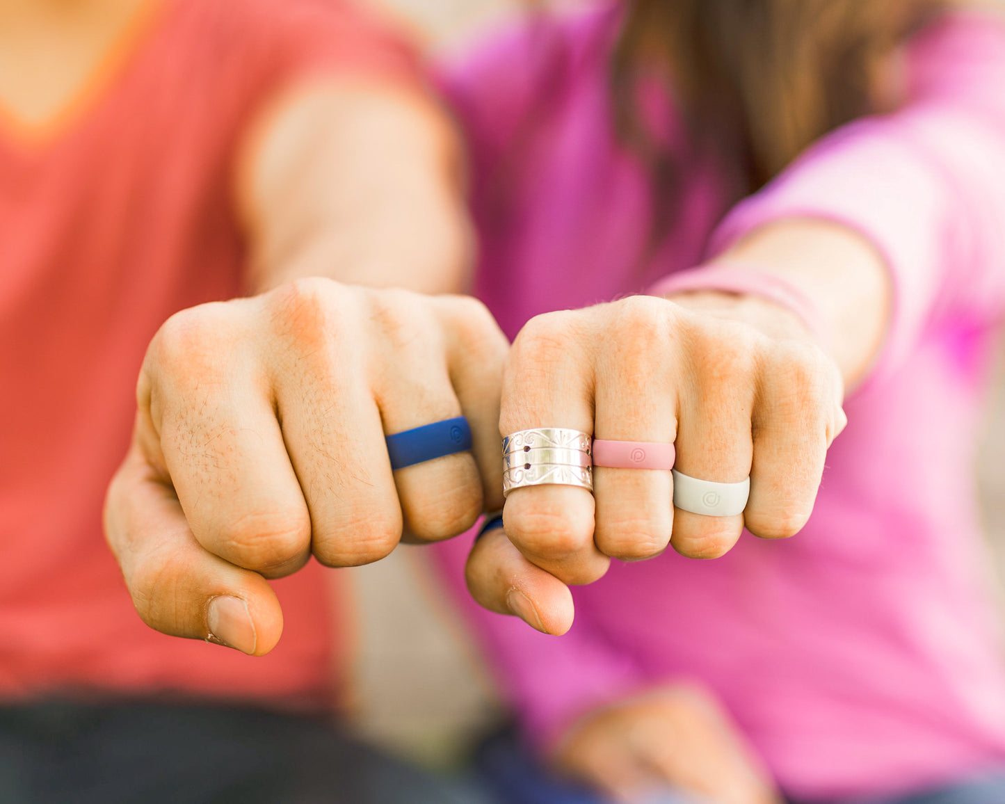 NAVY SILICONE RING